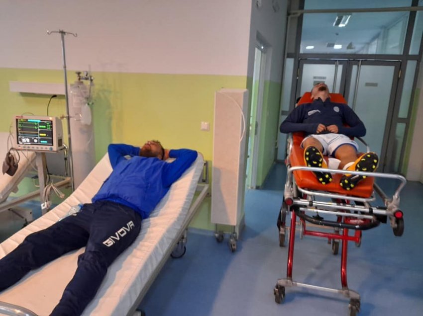 Kika me lojtarë në spital, me këmbë e hundë të thyera