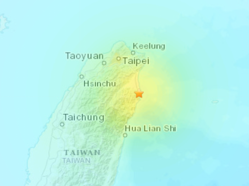 Tajvani goditet nga një tërmet i fuqishëm