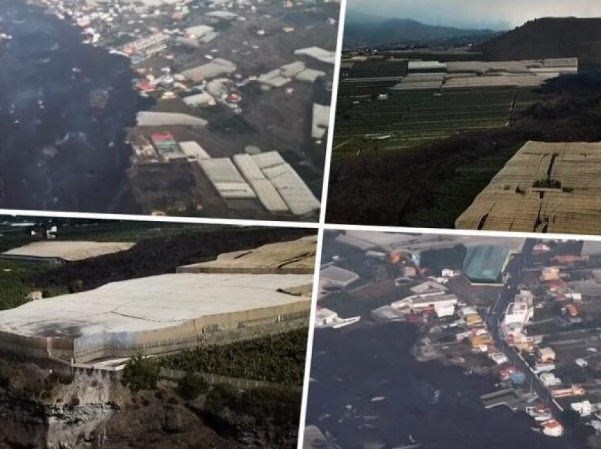 Pamje rrëqethëse nga droni në La Palma, destinacioni turistik shkatërrohet nga zjarri dhe hiri i llavës