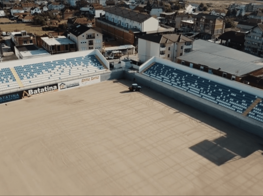 Pamje e bukur e stadiumit “Zahir Pajaziti