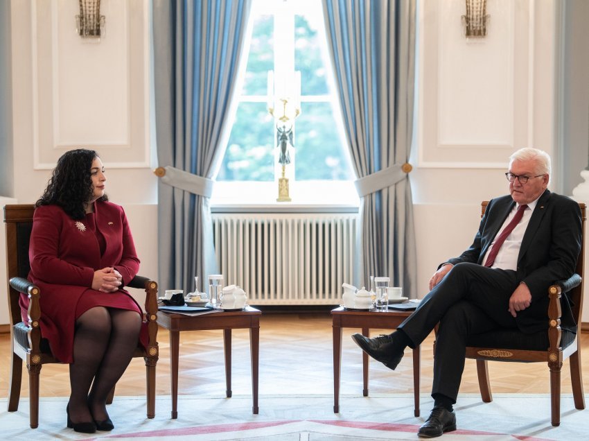 Presidentja Osmani takohet me presidentin e Gjermanisë, Frank-Walter Steinmeier