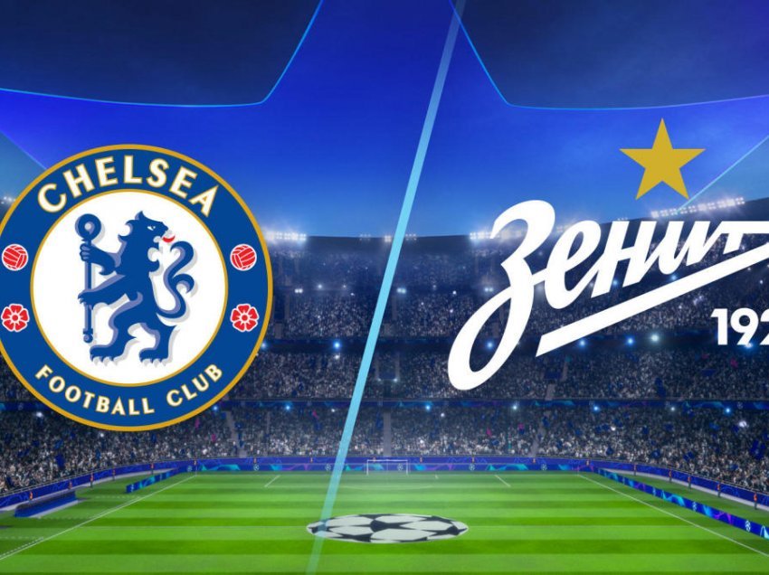 Chelsea – Zenit, formacionet zyrtare