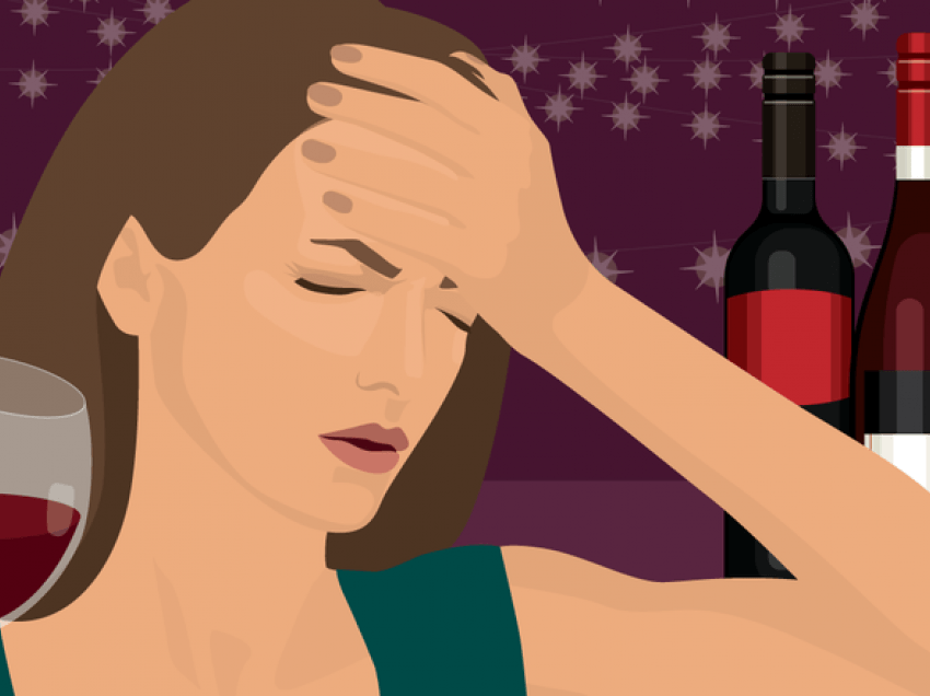 Një mënyrë praktike për t'i shpëtuar dhimbjes së kokës pas ca gotave me verë