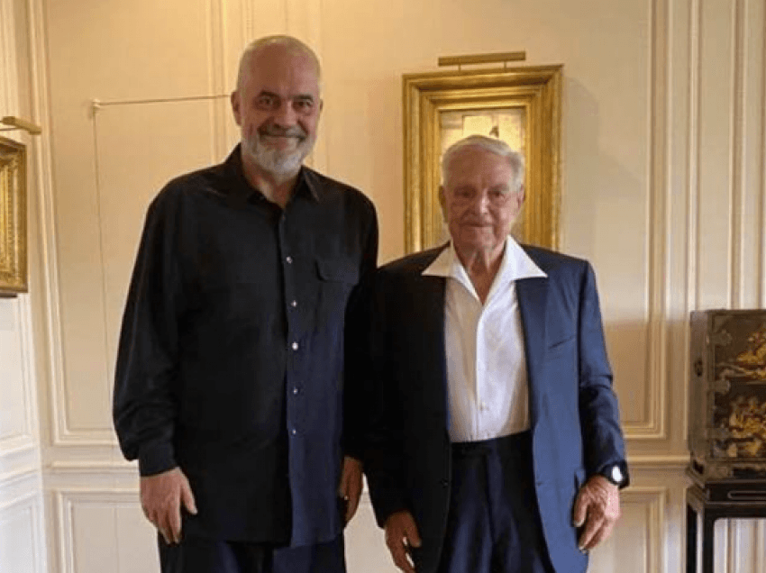 Rama takohet me Sorosin: Mik i çmuar e mbështetës i shoqërisë së Hapur