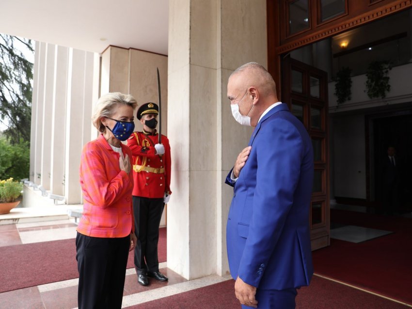 Pas takimit me Ramën, Presidentja e KE-së takohet me kreun e shtetit Ilir Meta