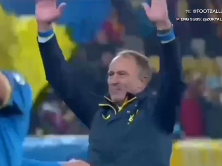 Trajneri i Ukrainës shpërthen