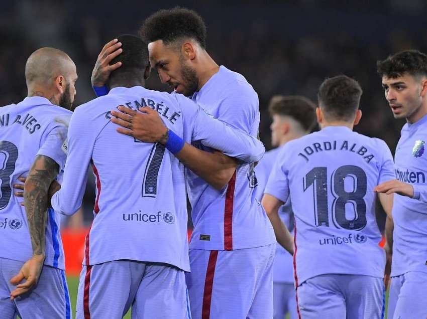 Levante mposhtet në çastet e fundit nga Barcelona, në një ndeshje me pesë gola e një penallti të humbur 