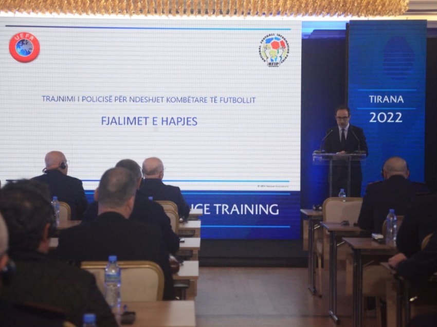Finalja e UECL në Tiranë / UEFA dhe FSHF trajnim me Policinë e Shtetit