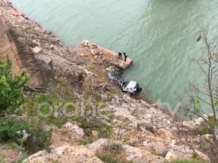 Aksident i rëndë në Kukës, makina përfundon në liqenin e Fierzës