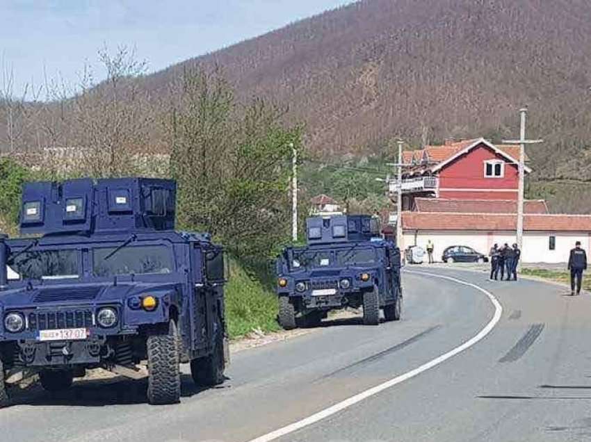 Sulmi ndaj Policisë/ Njësia Speciale del në vendngjarje në Zubin Potok
