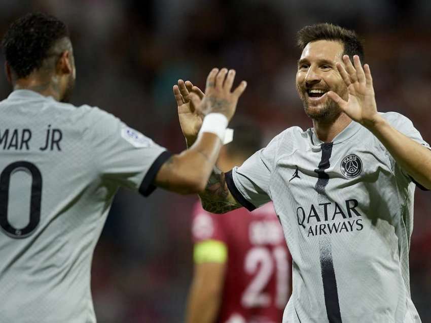 Messi dhe Neymar spektakolar, PSG fiton thellë