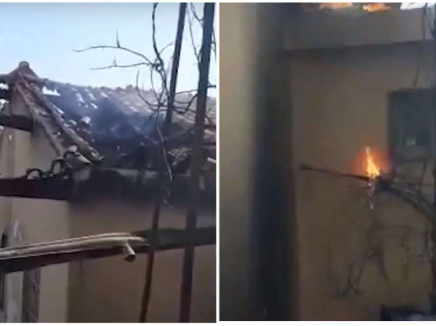 Tre vatra zjarri aktive në Shkodër/ Flakët djegin një banesë në fshatin Bërdicë, rrezikohen edhe shtëpitë e tjera