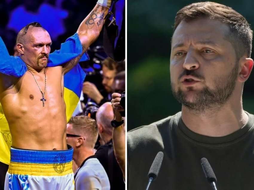 Zelensky uron Usyk për fitoren: Simbol se ukrainasit do të luftojnë dhe fitojnë
