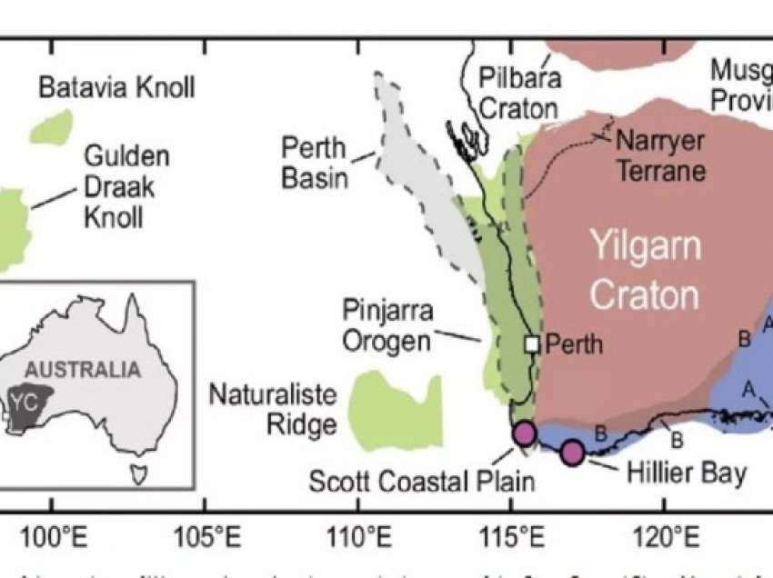 ​Një pjesë 4 miliardë vjeçare e kores së Tokës gjendet poshtë Australisë