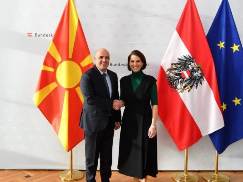 Kovaçevski-Edstadler: Maqedonia e Veriut është një partner i besueshëm dhe anëtar i ardhshëm i BE-së