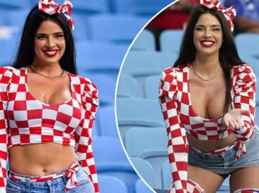 Tifozja atraktive kroate Ivana Knoll rrezikon të paditet nga autoritetet e Katarit?