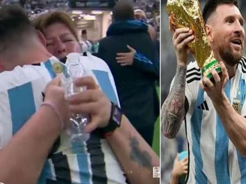 Gruaja që Messi e përqafoi emocionalisht pasi që e fitoi Kupën e Botës nuk ishte nëna e tij