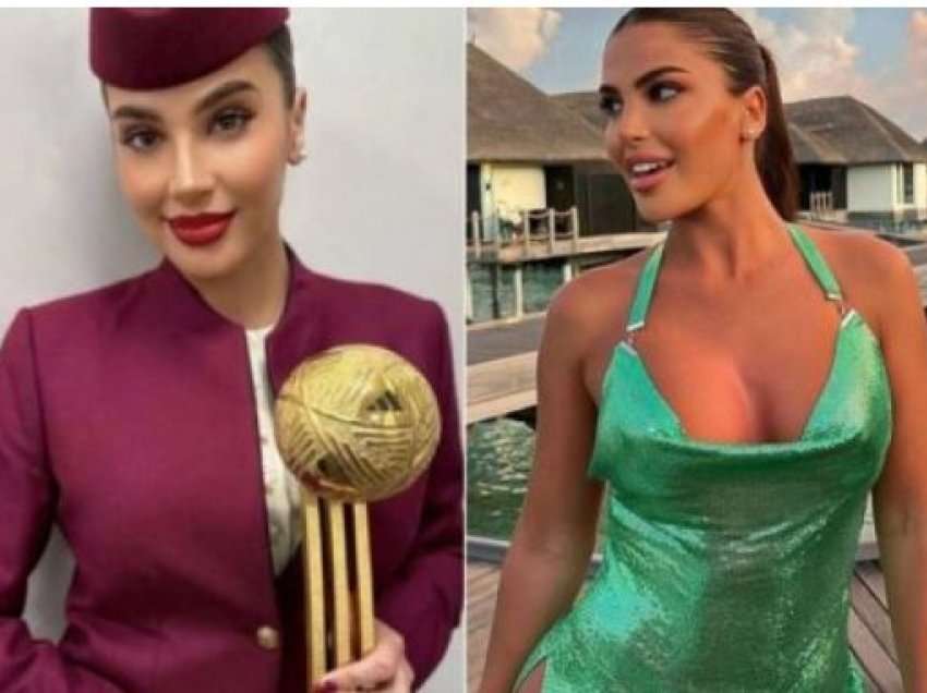 Kush është stjuardesa bukuroshe që i dha trofeun Messit?