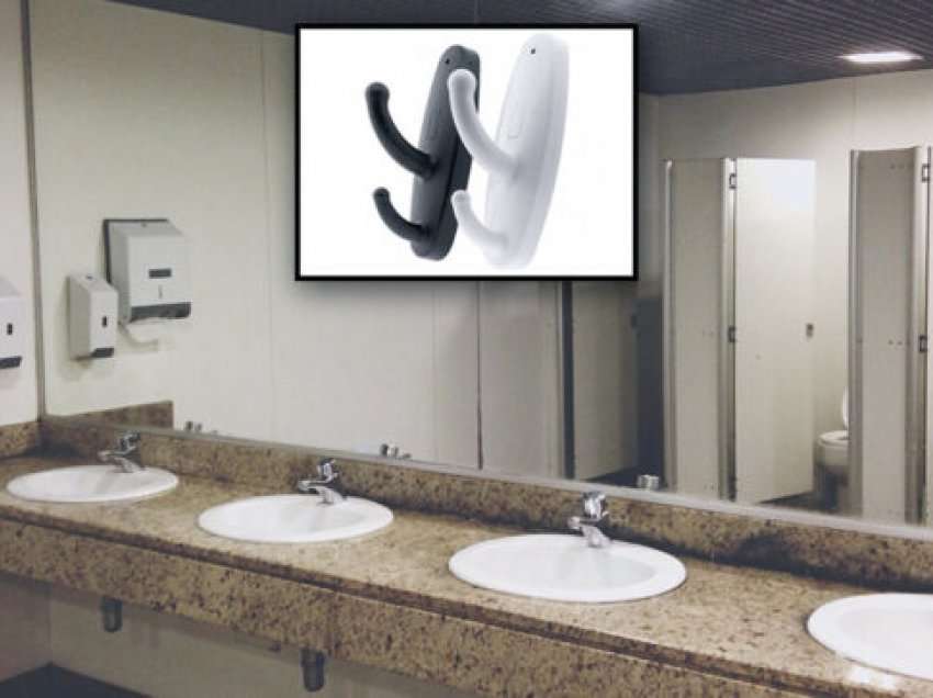 Nëse shihni një varëse të tillë në tualetet publike, menjëherë dilni nga aty