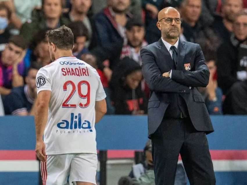 Trajneri i Lyonit me shpjegim të çuditshëm për largimin e Xherdan Shaqirit