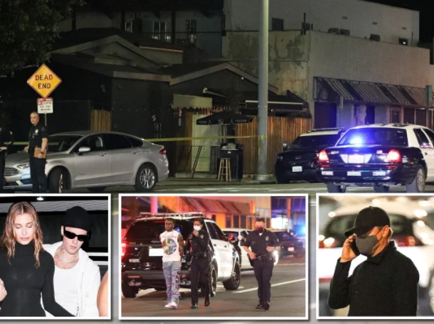 Justin Bieber e DiCaprio shpëtojnë nga të shtënat në festën e reperit problematik në Los Angeles 