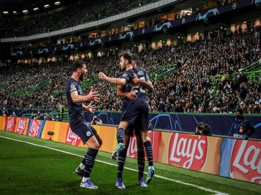 City me një këmbë në çerekfinale të Ligës së Kampionëve, shkatërron Sportingun