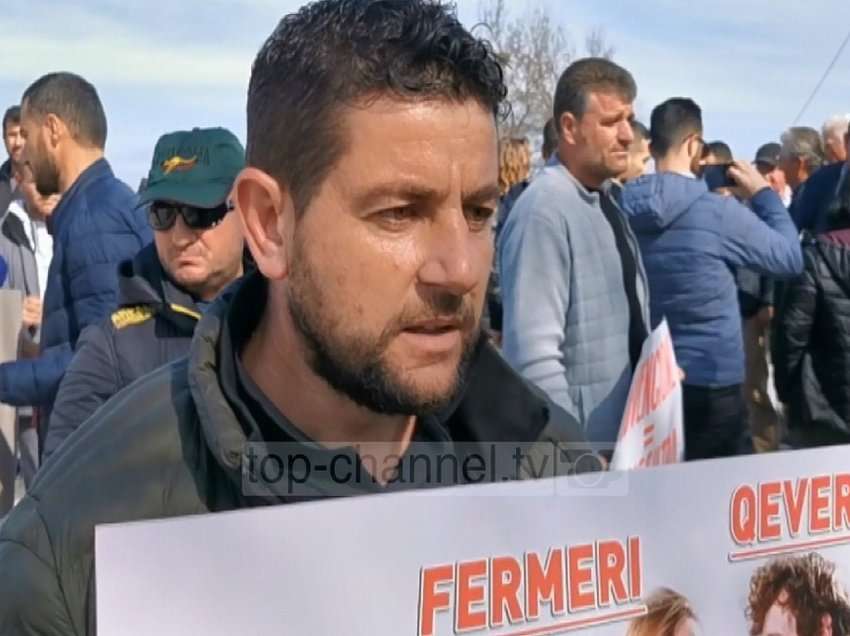 Fermerët e Lushnjës, Beratit dhe Fierit në protestë, bllokojnë rrugën nacionale