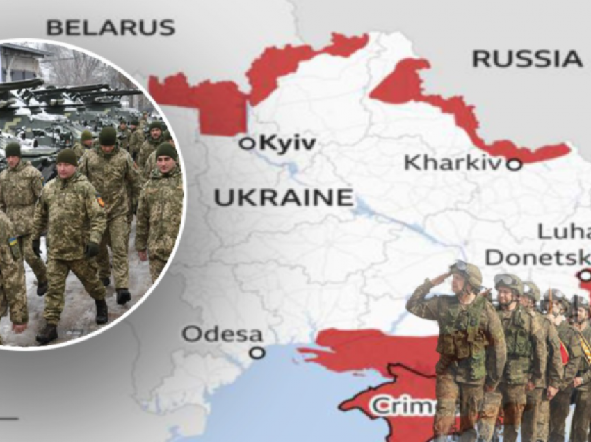 Harta/ U doli kockë e fortë, sa ka pushtuar deri më tani Rusia nga territori i Ukrainës