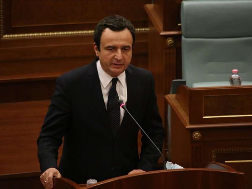 Kurti tregon pikat e Rezolutës për referendumin serb, kërkon nga Kuvendi t’ia votojë