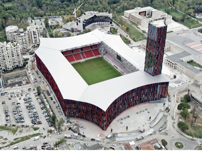 Stadiumi ‘Air Albania’ po përgatitet për ndeshjen e madhe