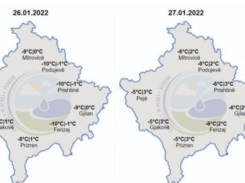 Këto janë temperaturat për nesër e pasnesër në Kosovë