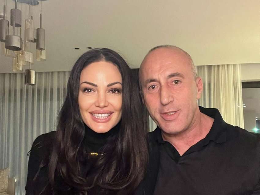 Bleona Qerreti mysafire në shtëpinë e çiftit Ramush dhe Anita Haradinaj