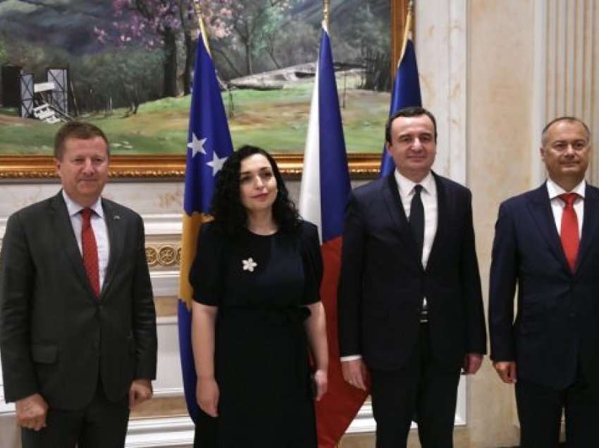 Osmani, Kurti e Szunyog bashkë në prezantimin e prioriteteve të Presidencës çeke të BE-së