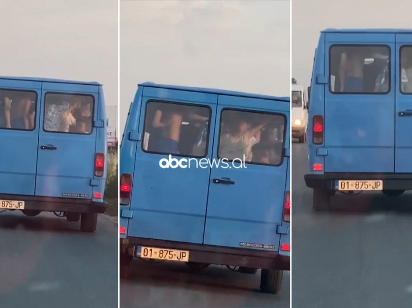 Dalin pamjet e “frikshme” nga Golemi, furgoni me targa të Kosovës përplot me pasagjerë