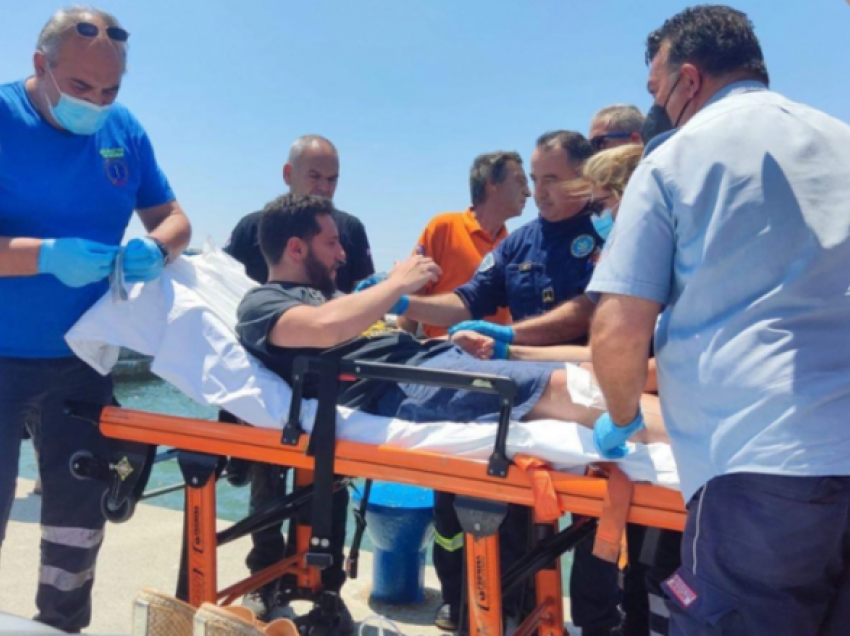 Personi i shpëtuar në Halkidiki është dërguar në spital për trajnim mjekësor