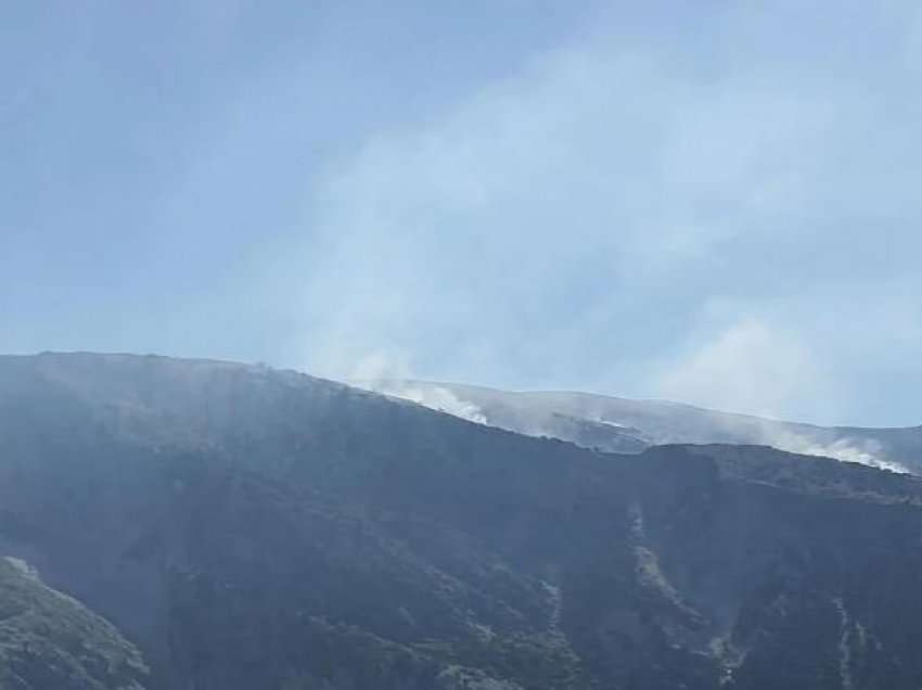 Zjarri në Malin e Çikës rrezikon Parkun Kombëtar të Llogorasë
