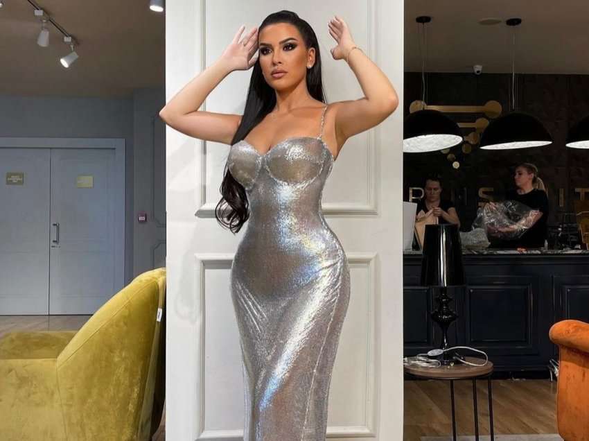 Elita Rudi vesh fustanin e Kim Kardashianit