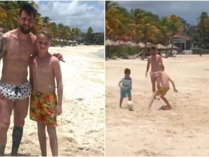 Jeta e një djaloshi 11 vjeçar është kompletuar, luajti futboll me Messin në plazh – video
