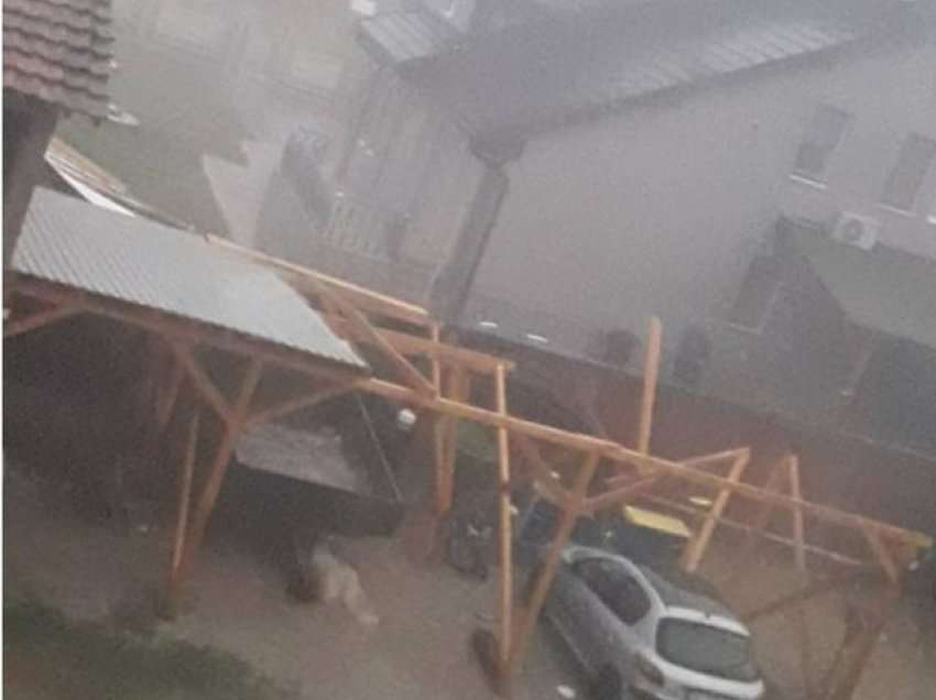Stuhia bën namin në disa qytete të Kosovës, shiu përmbyt gjithçka