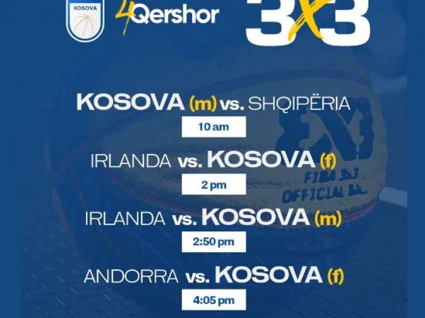 Kosova, e gatshme për parakualifikimet e FIBA Europe Cup në 3x3