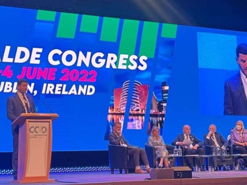 Memli Krasniqi në Kongresin e ALDE në Irlandë: Evropa të hapë dyert për Kosovën
