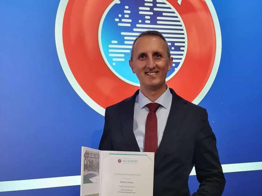 Limani: Jam i nderuar të jam i pari shqiptar të përfundoj një shkollim në UEFA...