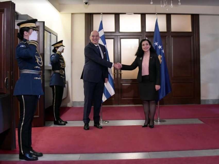 Osmani kërkon nga Dendias mbështetjen e Greqisë për anëtarësim në KiE dhe NATO