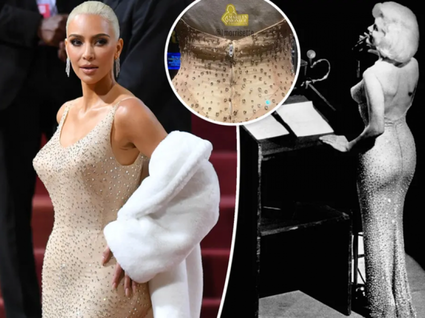 Kim Kardashian e ka dëmtuar fustanin e Marilyn Monroe? Fotot e reja zemërojnë rrjetin