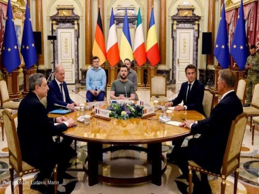 ​Macron, Scholz, Draghi e Johannis për herë të parë në Kiev që nga fillimi i luftës