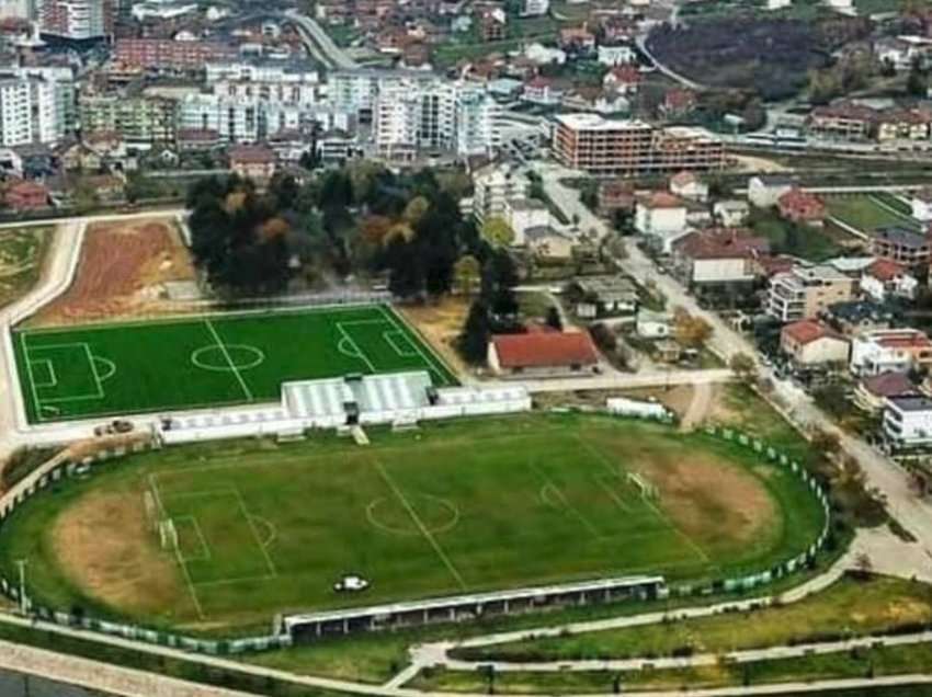 Pamje të bukura të stadiumit në një qytet të Kosovës