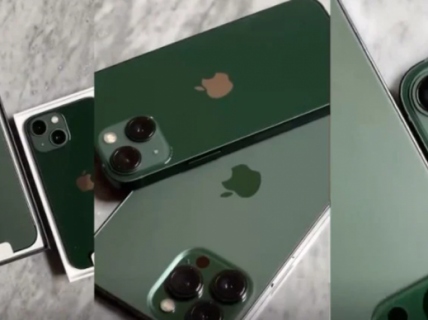 Videoja tregon vështrimin më të afërt të telefonave iPhone 13 dhe iPhone 11 Pro me ngjyrë jeshile