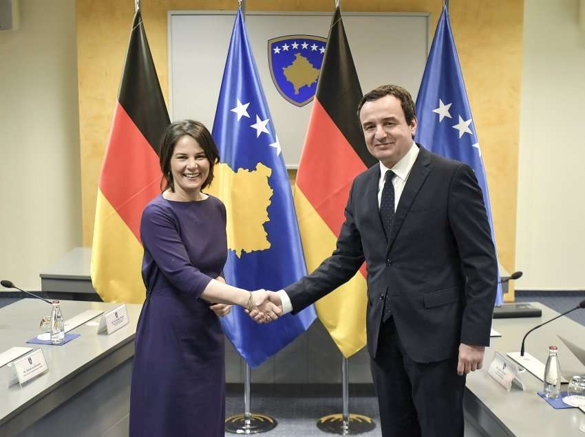 Kryeministri Kurti priti në takim Ministren e Jashtme të Republikës Federale të Gjermanisë, Annalena Baerbock