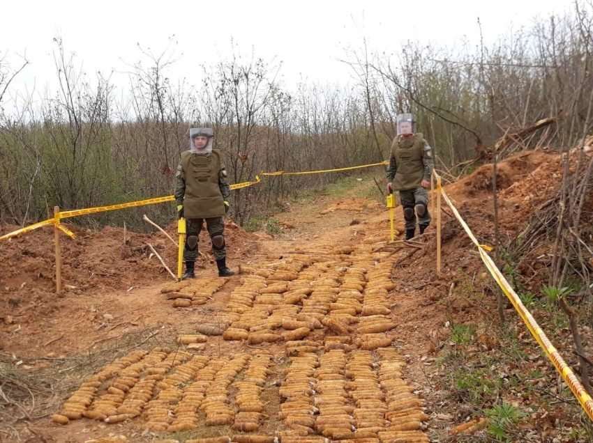FSK gjen mbi 1 mijë e 600 mina në Parkun e Lirisë në Ferizaj