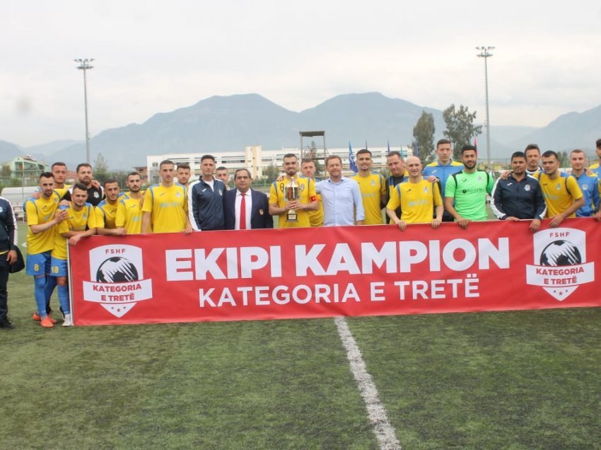 Elbasani shpallet kampion i Kategorisë së Tretë